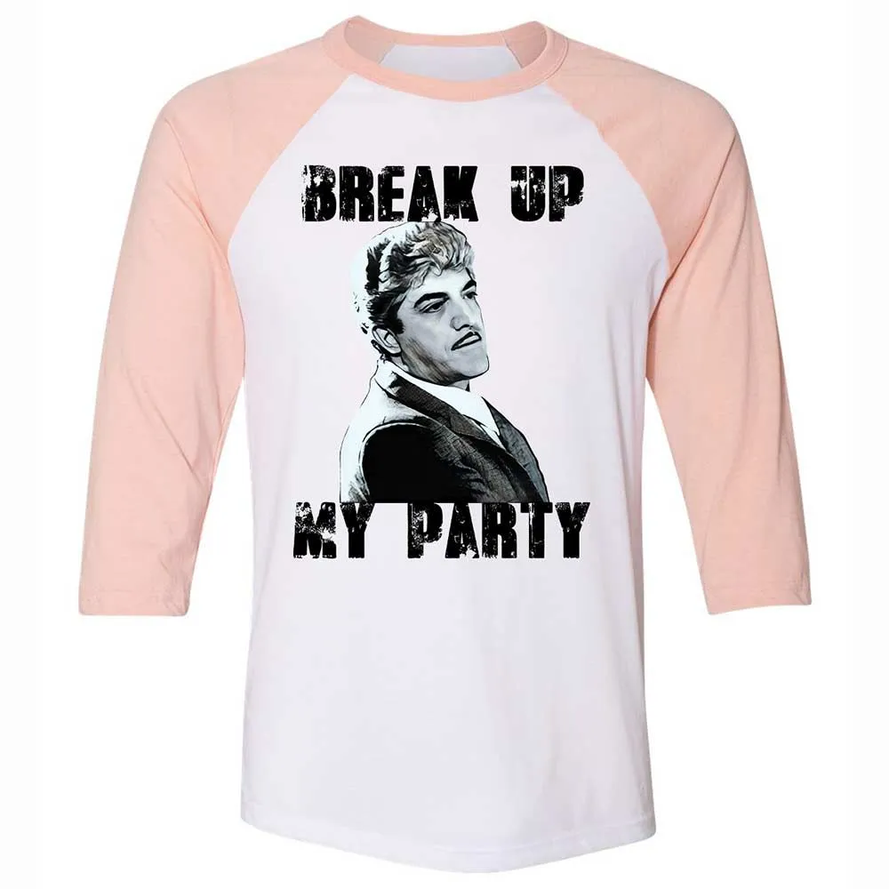 Unisex 3/4 Baseball Tee - BQ1B5HFJ - White/Heather Peach - 5