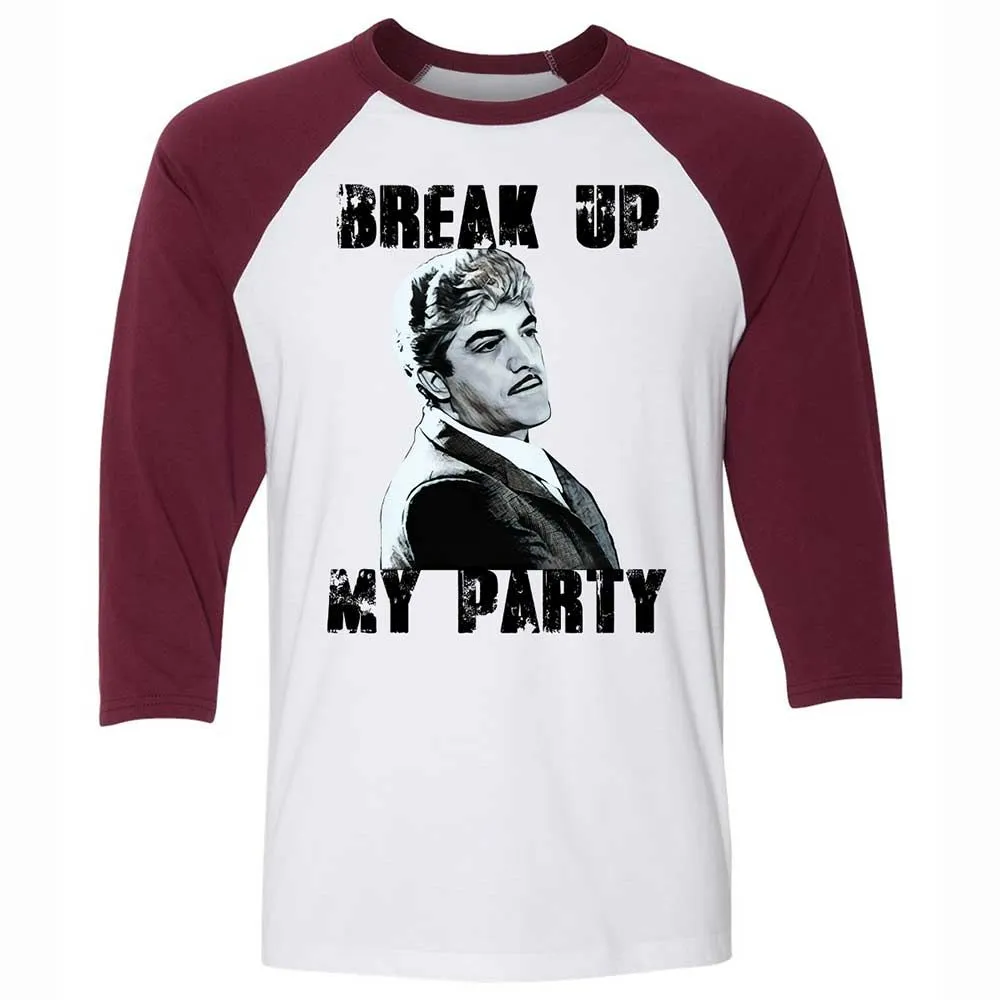 Unisex 3/4 Baseball Tee - BQ1B5HFJ - White/Maroon - 7