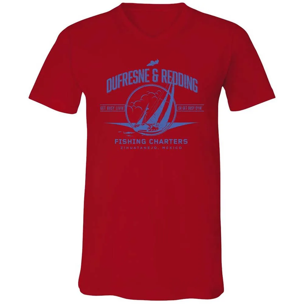 Unisex V-Neck T-Shirt - MYMCLMLQ - Red - 5