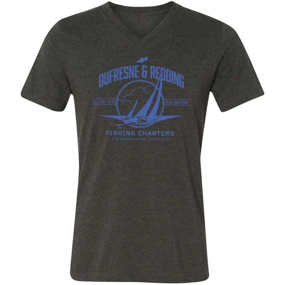 Unisex V-Neck T-Shirt - MYMCLMLQ - Dark Grey Heather - 8