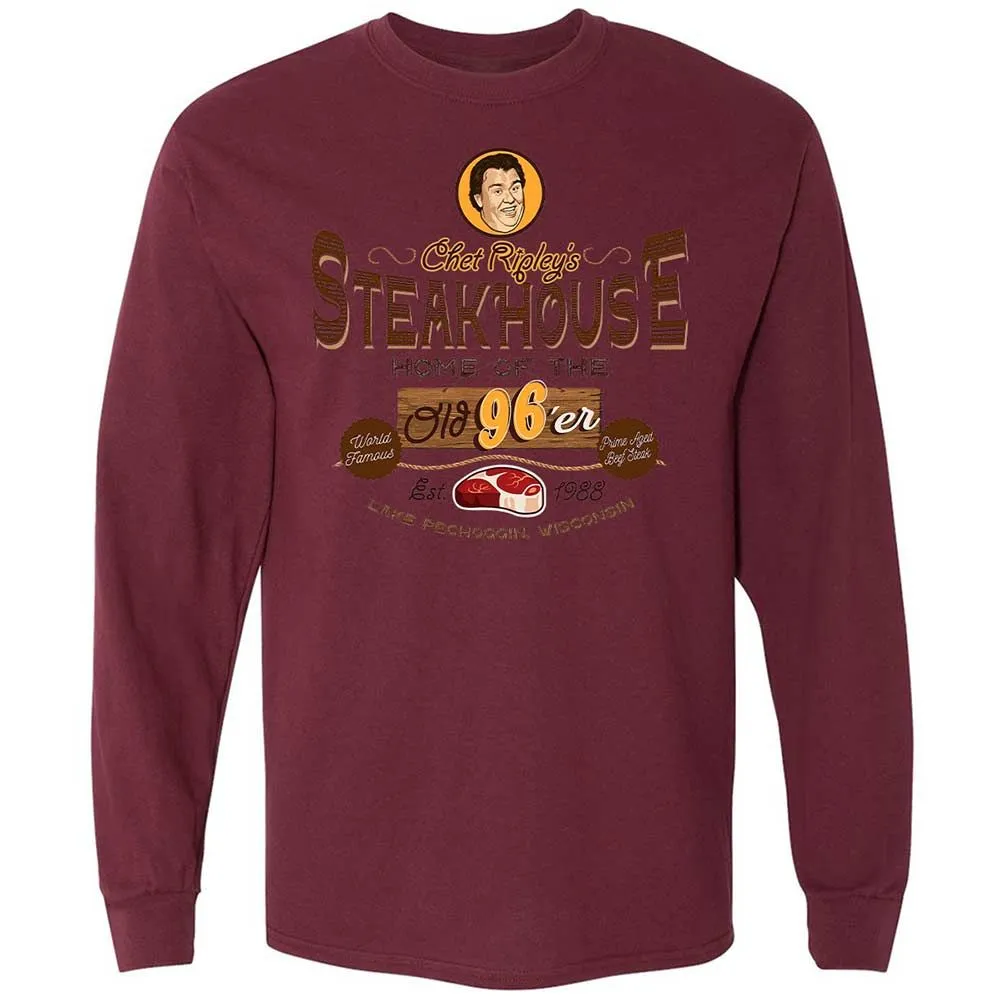 Long Sleeve T-Shirt - 8N3JBEYT - Maroon - 16