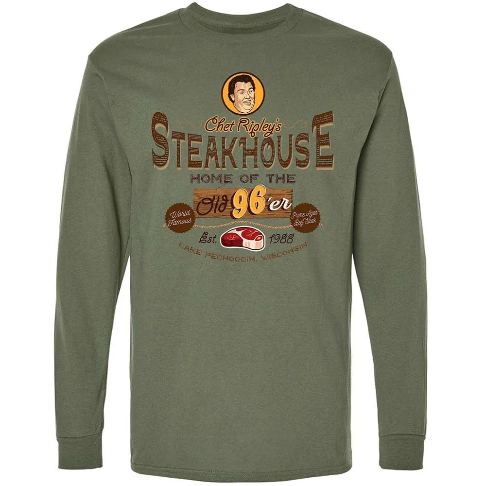 Long Sleeve T-Shirt - 8N3JBEYT - Military Green - 19