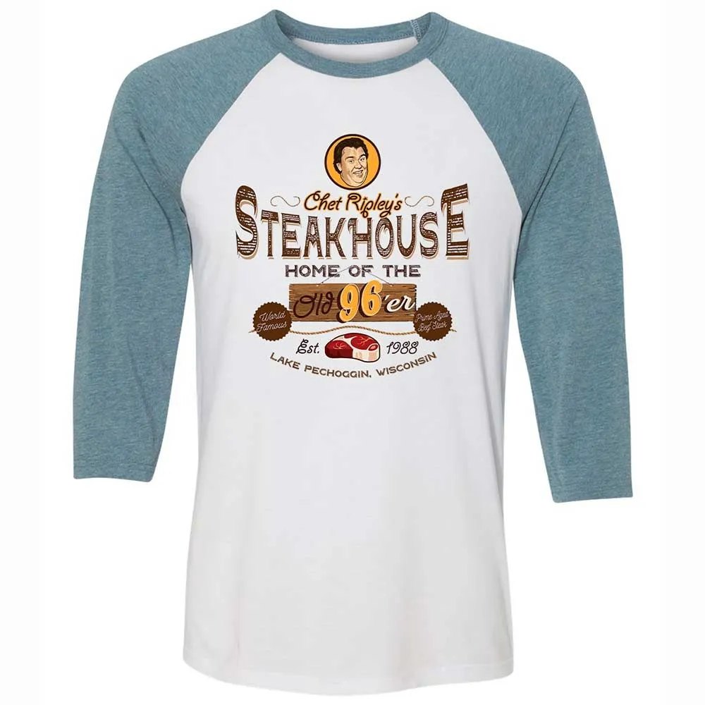 Unisex 3/4 Baseball Tee - 18MFWTJE - White/Denim - 3