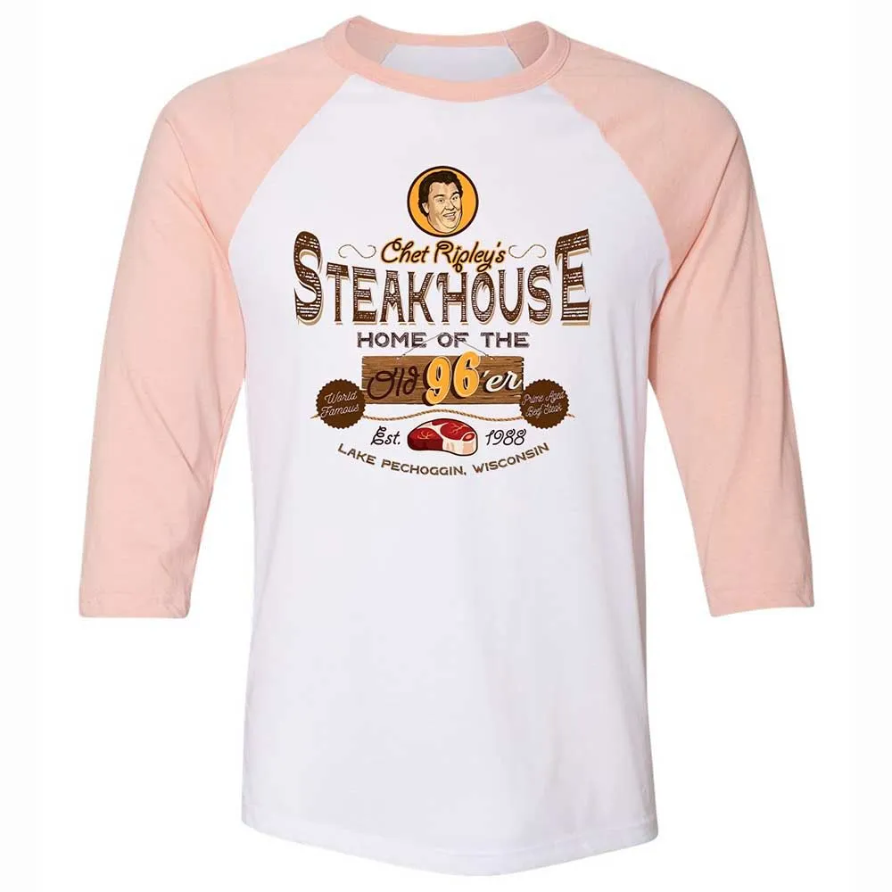 Unisex 3/4 Baseball Tee - 18MFWTJE - White/Heather Peach - 5