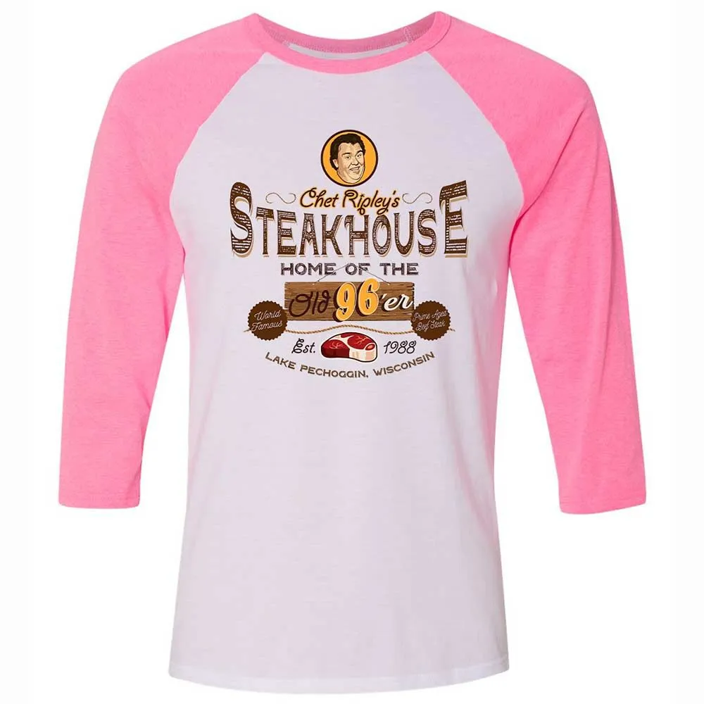 Unisex 3/4 Baseball Tee - 18MFWTJE - White/Neon Pink - 12