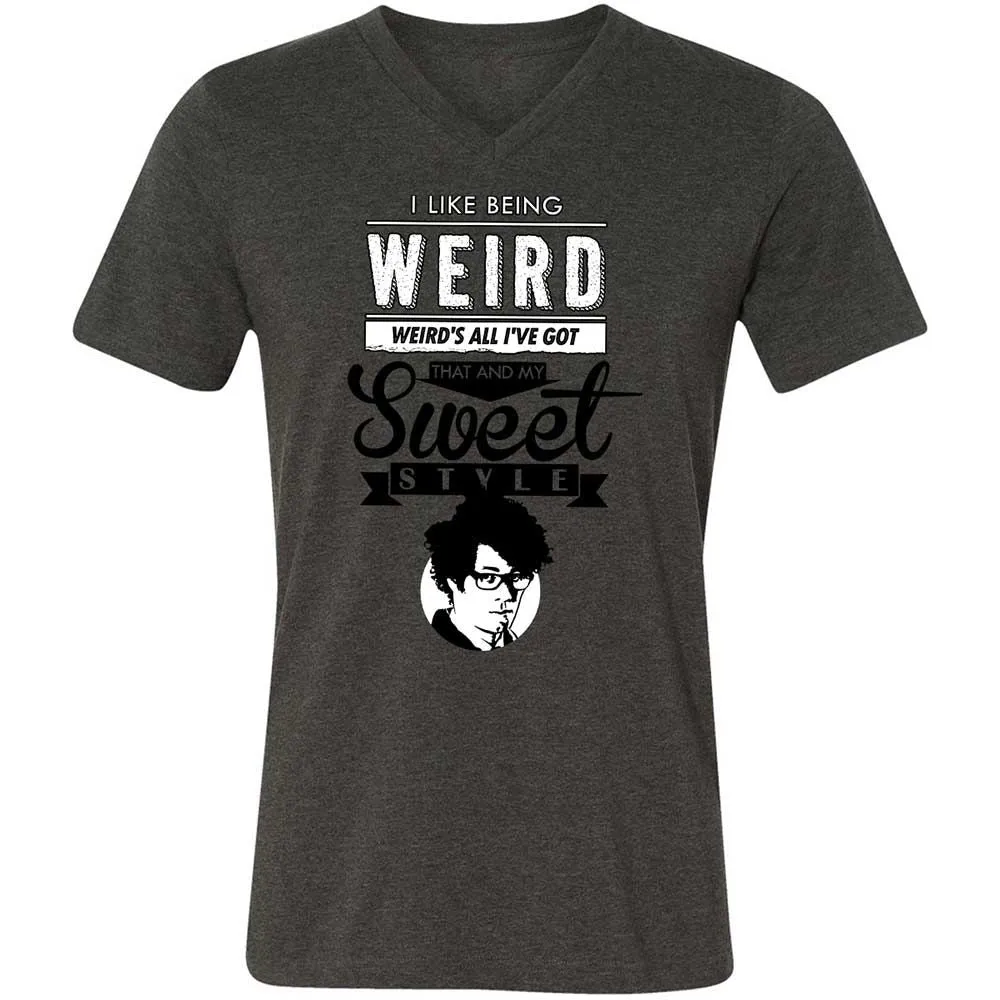 Unisex V-Neck T-Shirt - NK175HMJ - Dark Grey Heather - 8