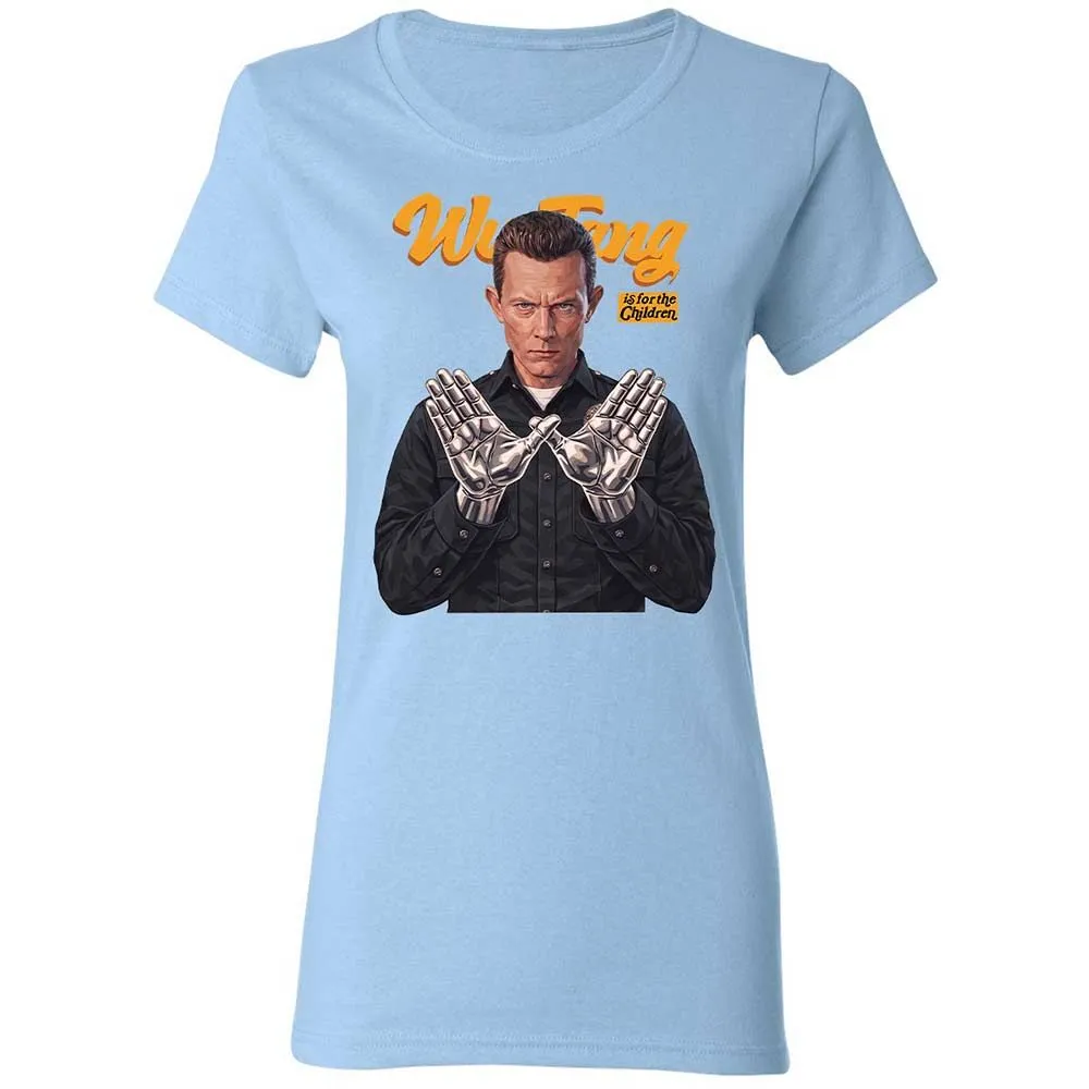 Women's T-Shirt - Black - Light Blue - 13