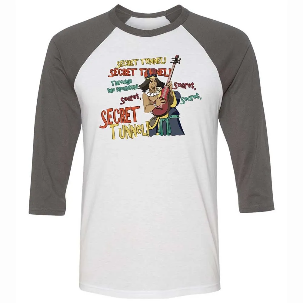 Unisex 3/4 Baseball Tee - 6M9RWTLA - White/Asphalt - 2