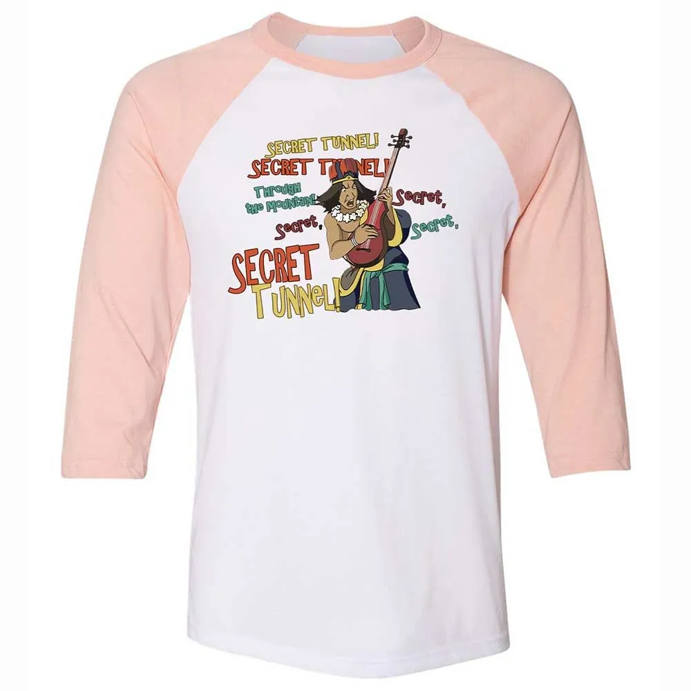 Unisex 3/4 Baseball Tee - 6M9RWTLA - White/Heather Peach - 5