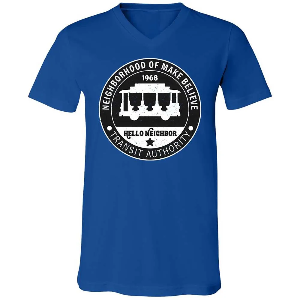 Unisex V-Neck T-Shirt - 91RW9GCB - True Royal - 4