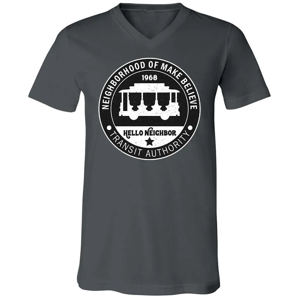 Unisex V-Neck T-Shirt - 91RW9GCB - Asphalt - 13