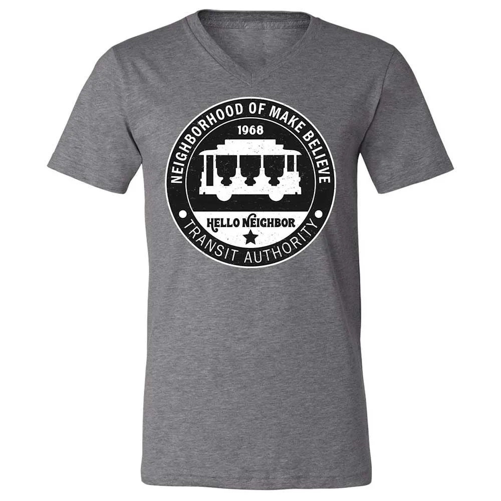 Unisex V-Neck T-Shirt - 91RW9GCB - Deep Heather - 14