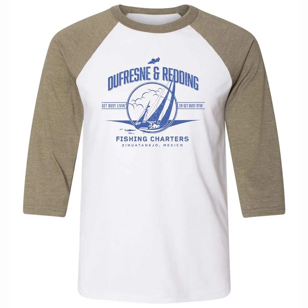 Unisex 3/4 Baseball Tee - SEHUZ4HX - White/Heather Olive - 4