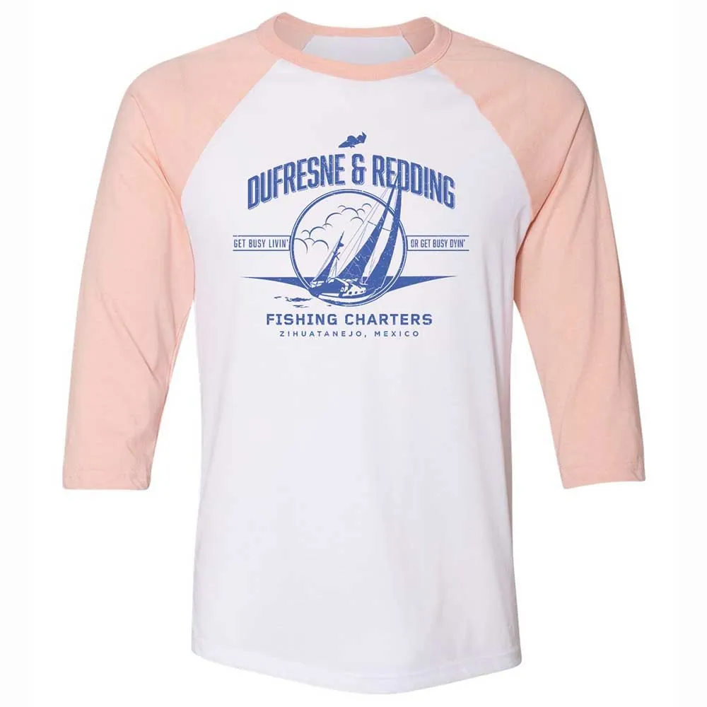 Unisex 3/4 Baseball Tee - SEHUZ4HX - White/Heather Peach - 5