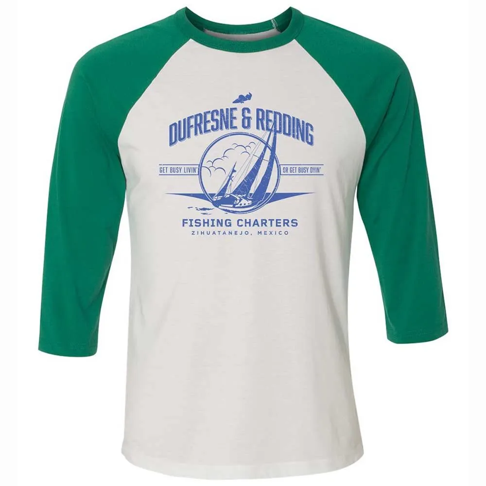 Unisex 3/4 Baseball Tee - SEHUZ4HX - White/Kelly - 6