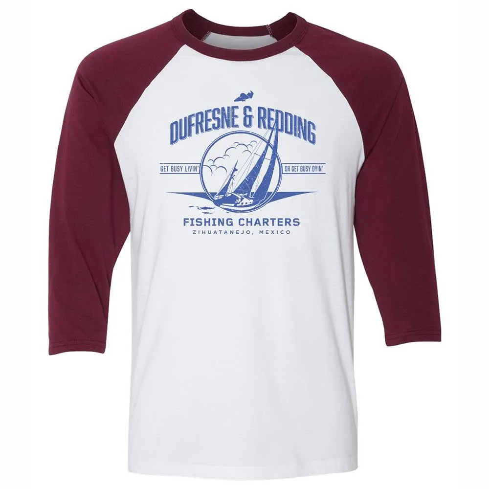 Unisex 3/4 Baseball Tee - SEHUZ4HX - White/Maroon - 7