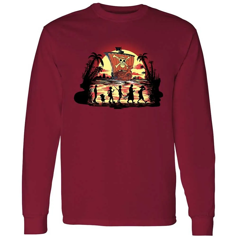 Long Sleeve T-Shirt - C1DKB4H2 - Cardinal Red - 7