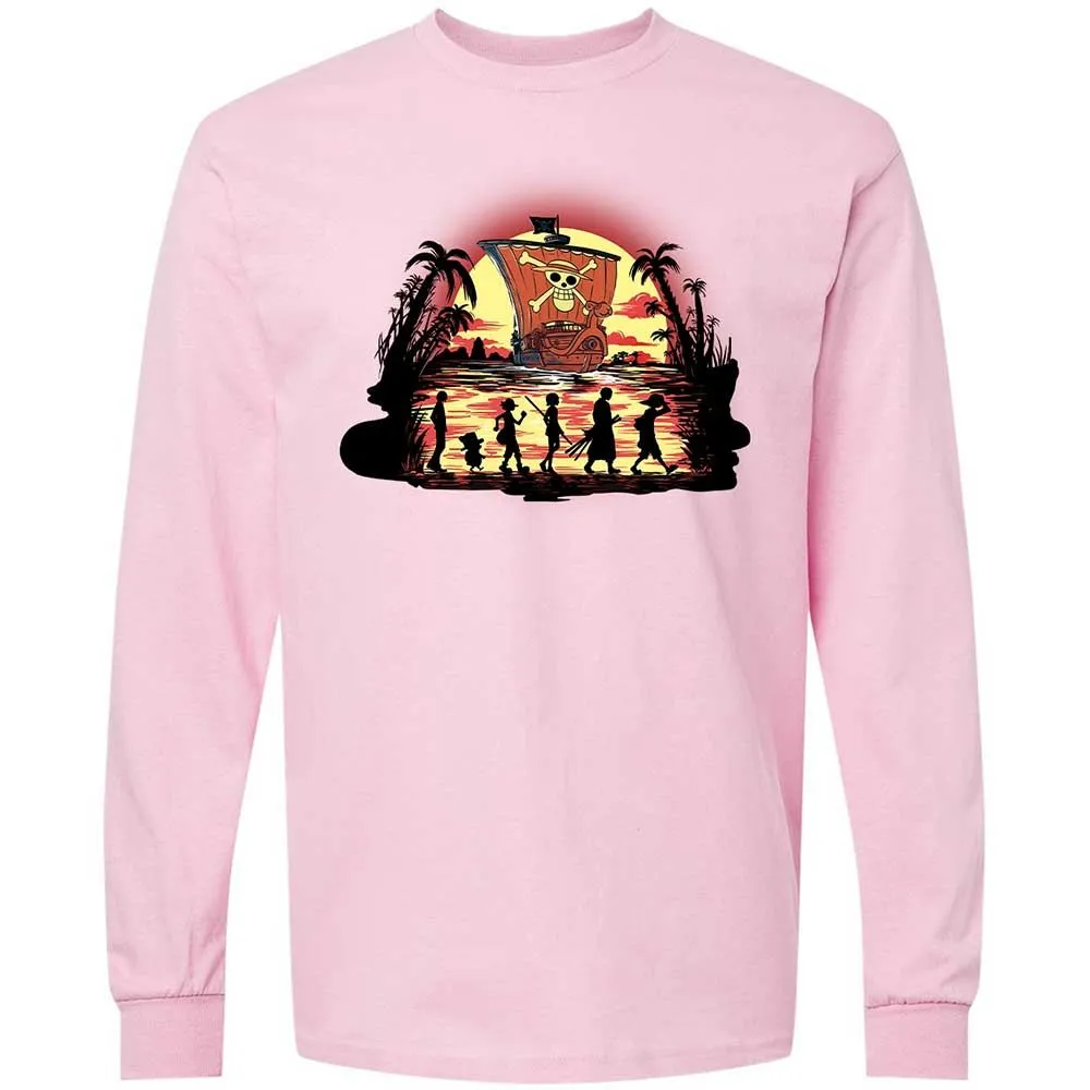 Long Sleeve T-Shirt - C1DKB4H2 - Light Pink - 16