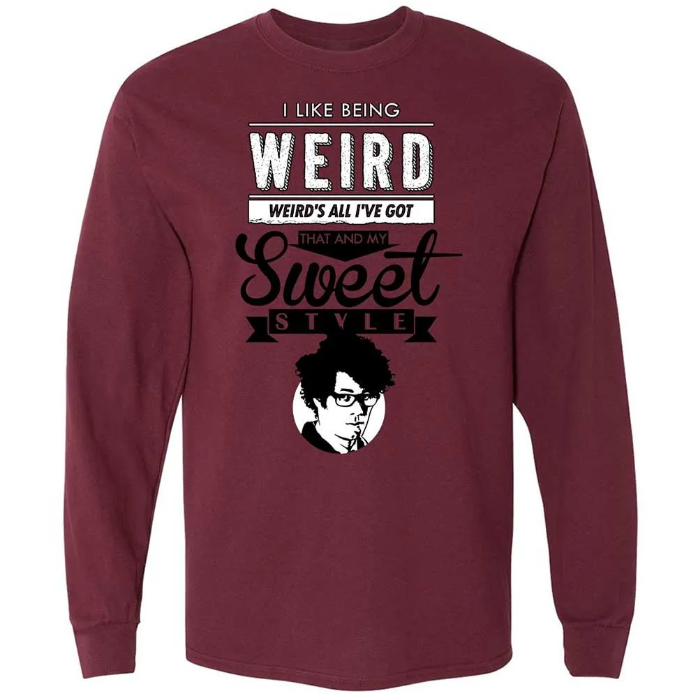 Long Sleeve T-Shirt - J9HD98Y3 - Maroon - 16