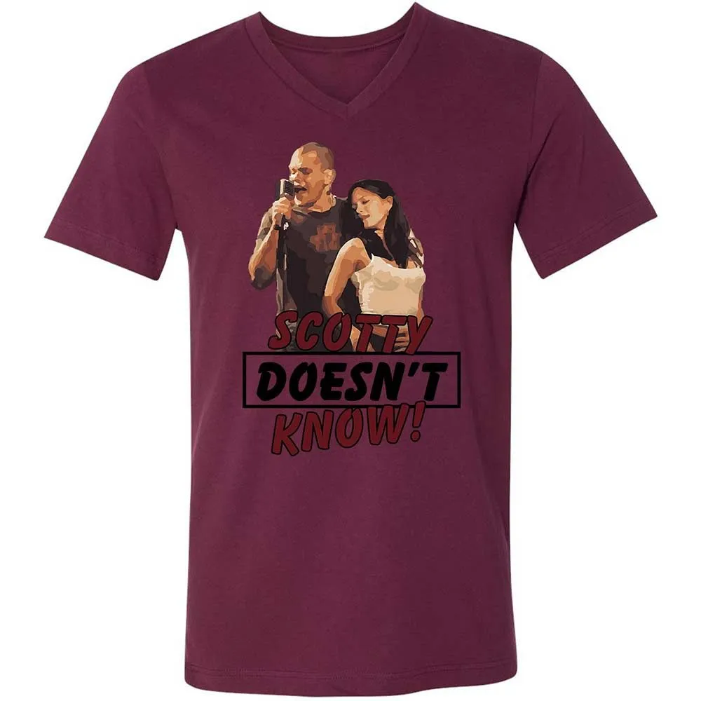 He Doesn't Know - Maroon - 14