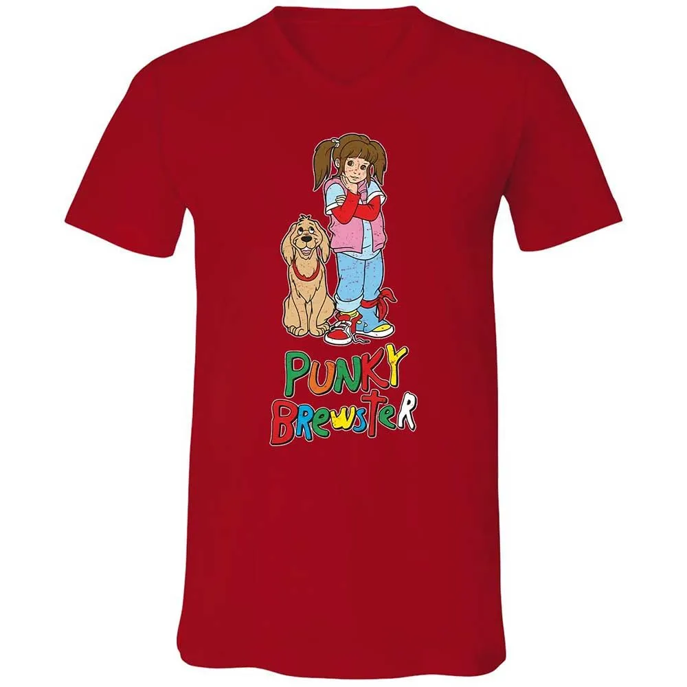 Unisex V-Neck T-Shirt - 37G7L8KB - Red - 6