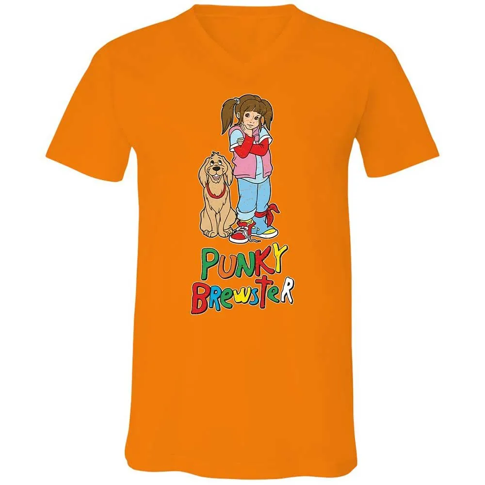 Unisex V-Neck T-Shirt - 37G7L8KB - Orange - 12