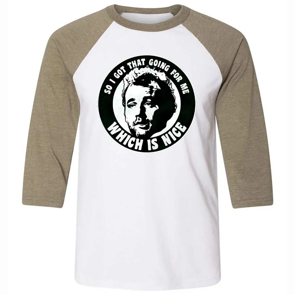 Unisex 3/4 Baseball Tee - 12RWBC2B - White/Heather Olive - 4