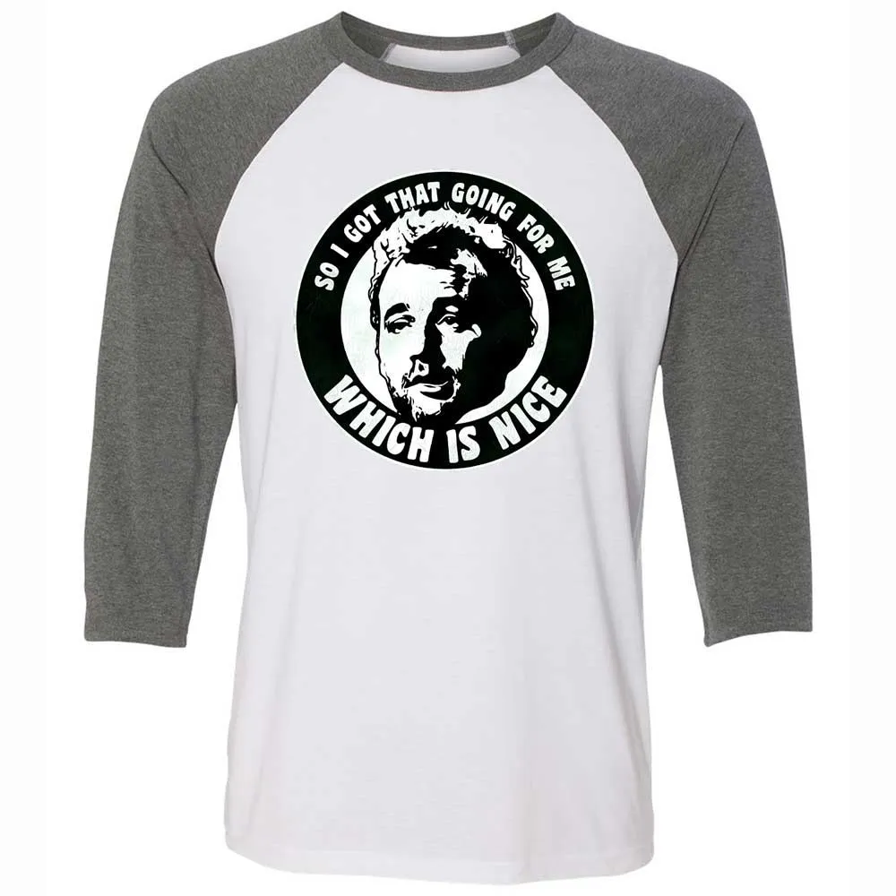 Unisex 3/4 Baseball Tee - 12RWBC2B - White/Deep Heather - 11