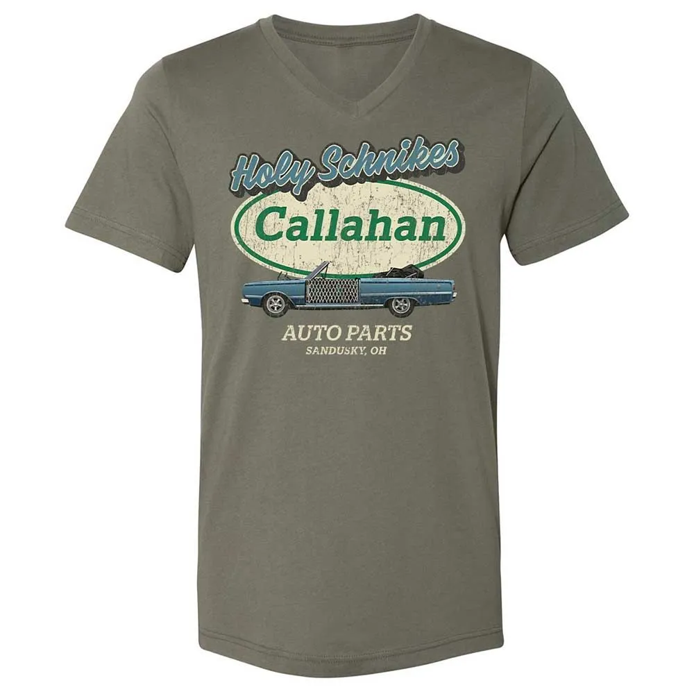 Unisex V-Neck T-Shirt - YF5AFXAS - Military Green - 11
