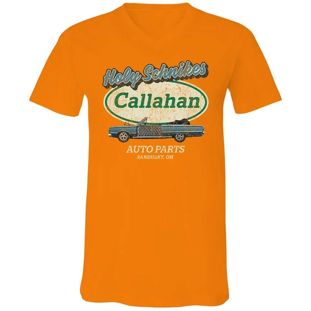 Unisex V-Neck T-Shirt - YF5AFXAS - Orange - 12