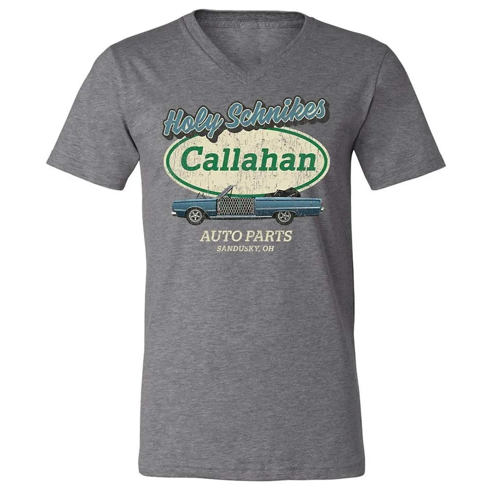Unisex V-Neck T-Shirt - YF5AFXAS - Deep Heather - 14