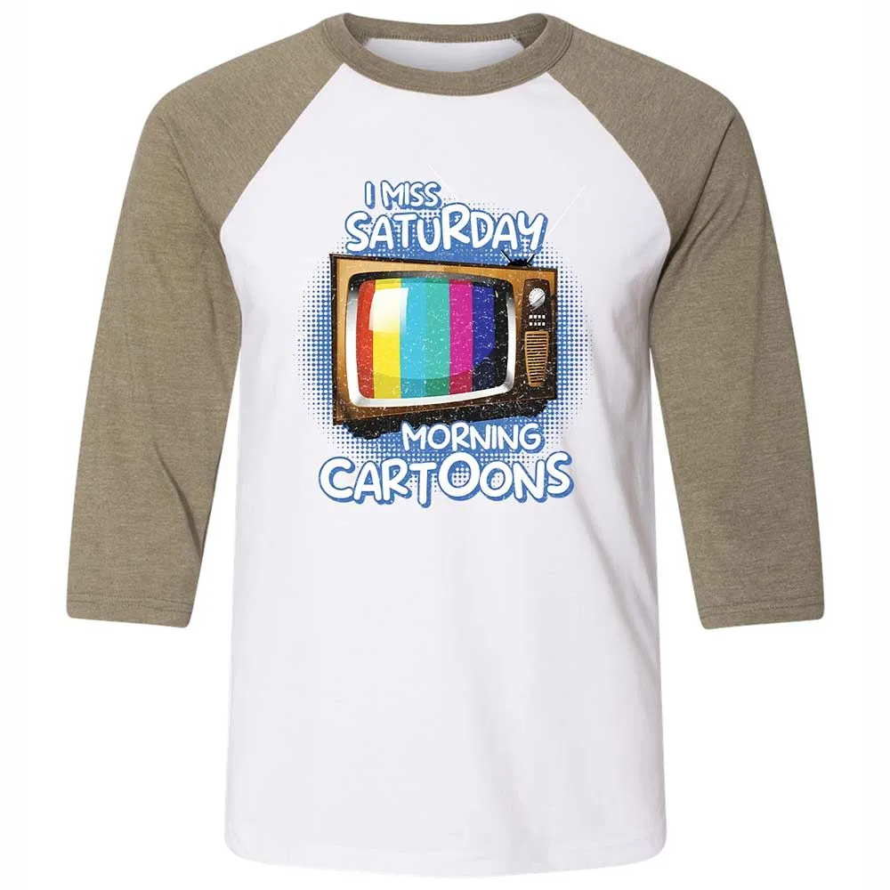 Unisex 3/4 Baseball Tee - D3JLVLP7 - White/Heather Olive - 4