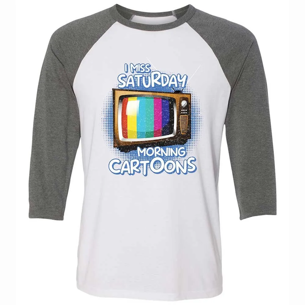Unisex 3/4 Baseball Tee - D3JLVLP7 - White/Deep Heather - 11
