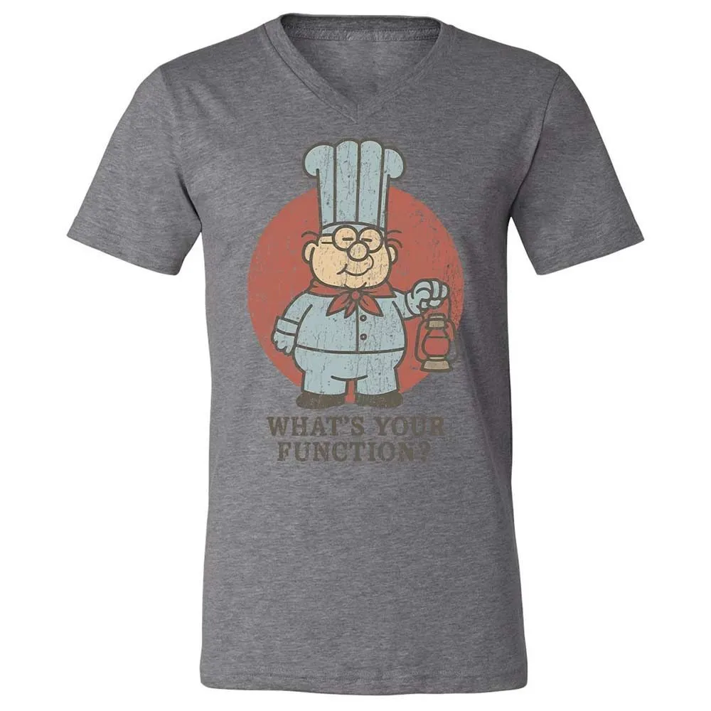 Unisex V-Neck T-Shirt - W4CU386R - Deep Heather - 9