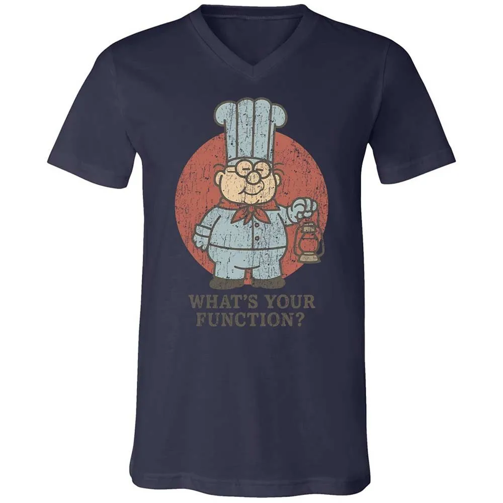 Unisex V-Neck T-Shirt - W4CU386R - Navy - 12