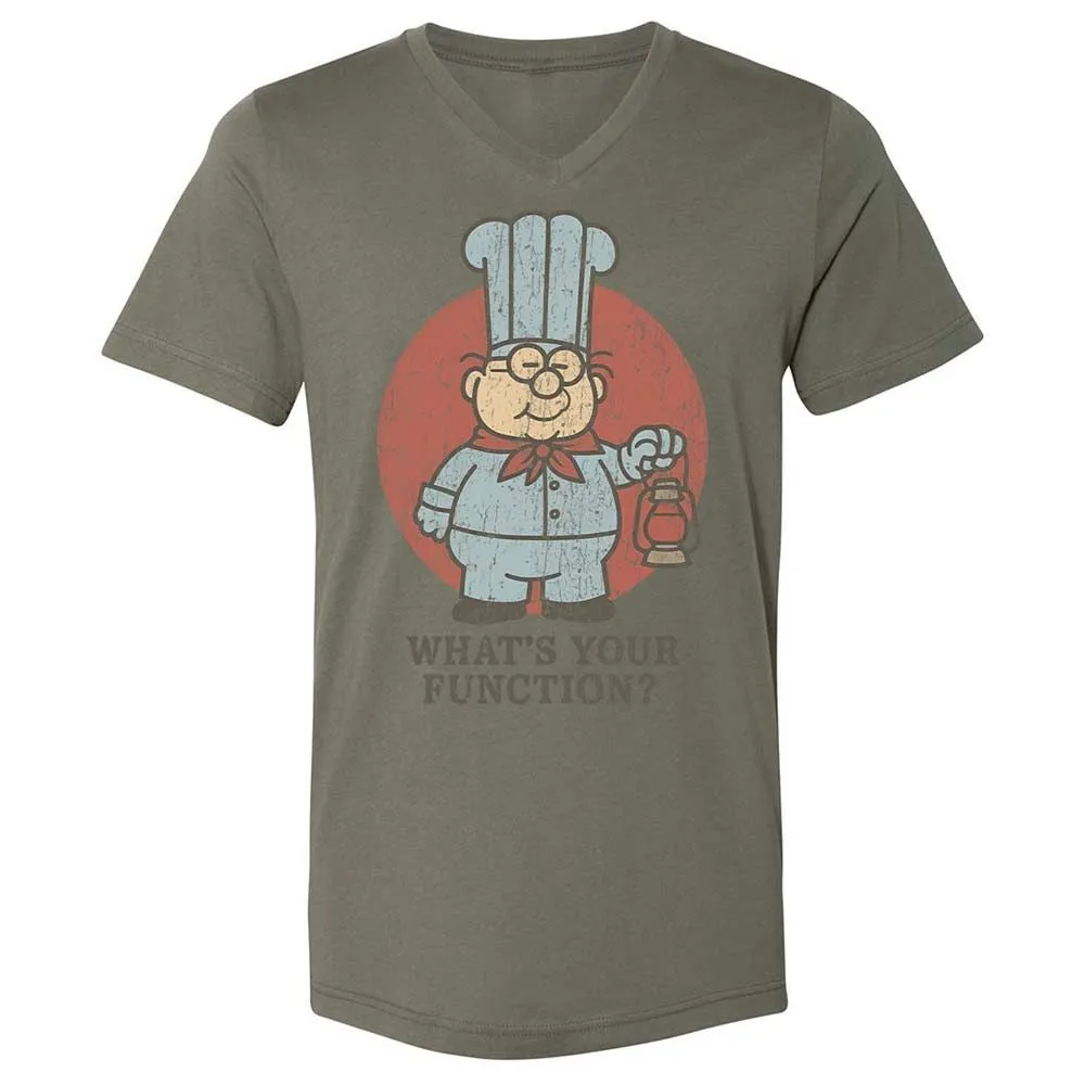 Unisex V-Neck T-Shirt - W4CU386R - Military Green - 15