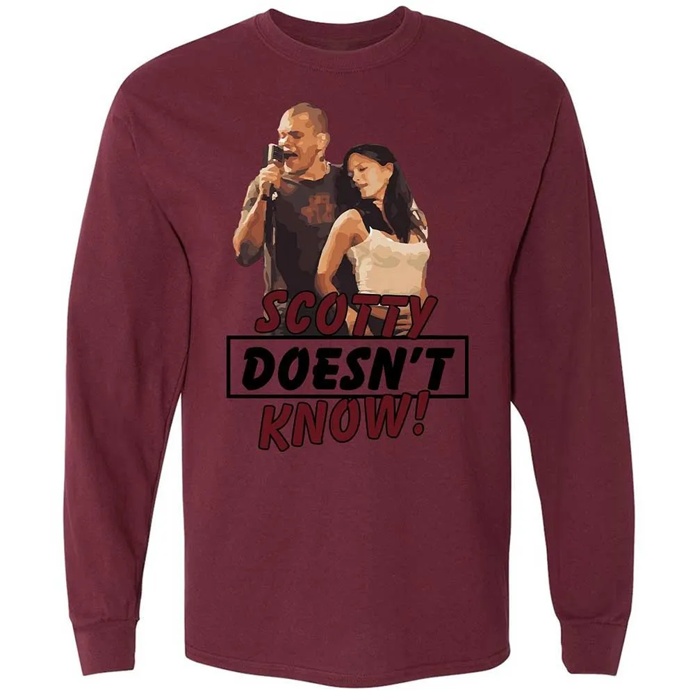 He Doesn't Know - Maroon - 16