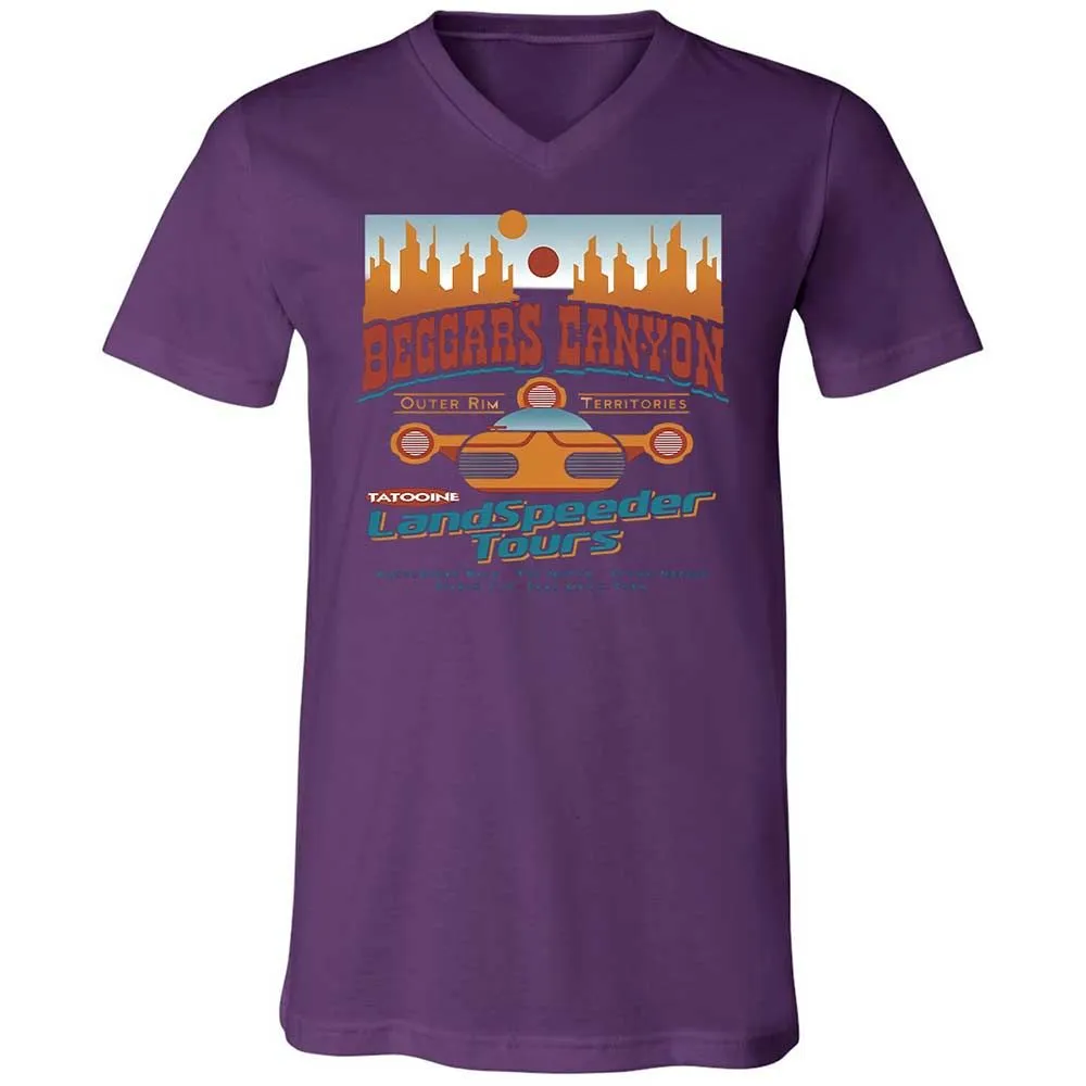 Unisex V-Neck T-Shirt - AY82KZ6U - Team Purple - 10