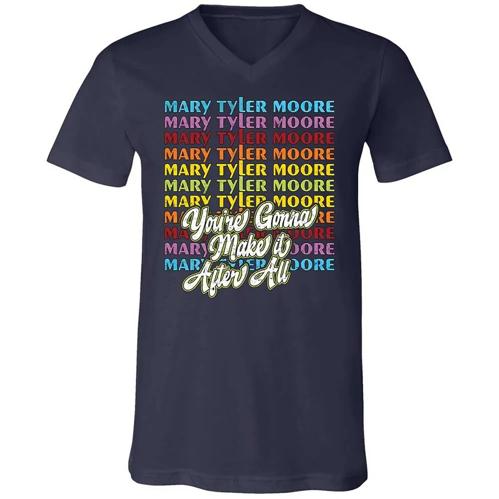 Unisex V-Neck T-Shirt - 3LEQDC4J - Navy - 2