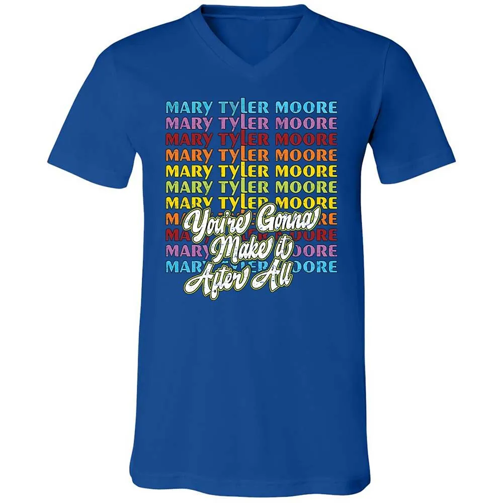 Unisex V-Neck T-Shirt - 3LEQDC4J - True Royal - 4