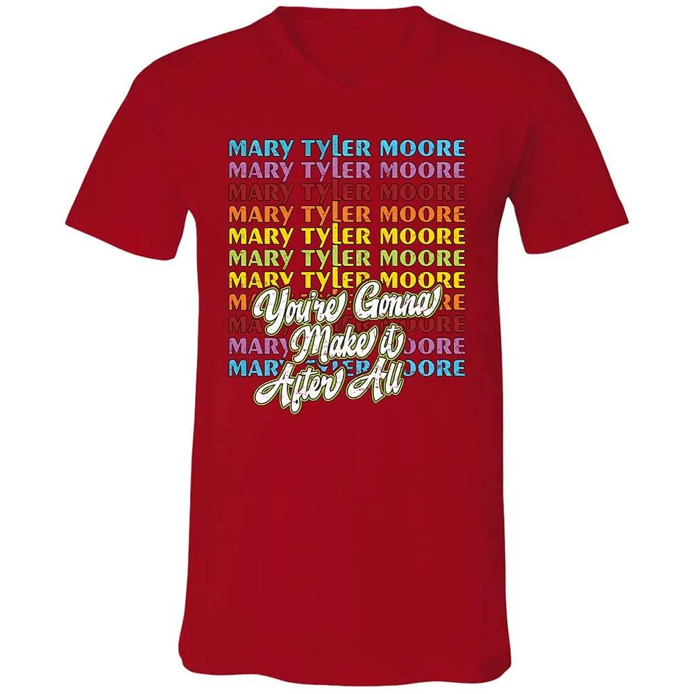 Unisex V-Neck T-Shirt - 3LEQDC4J - Red - 6