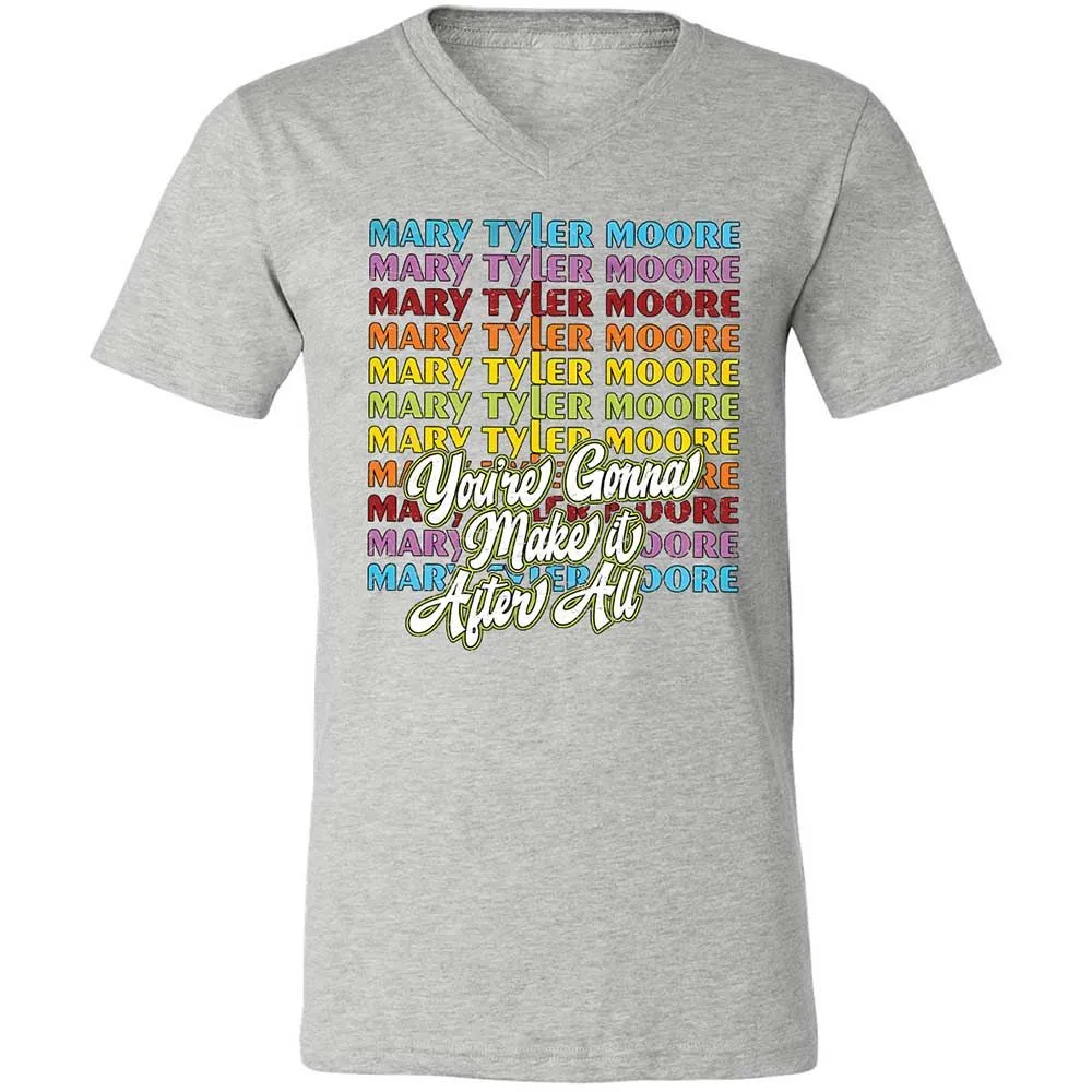 Unisex V-Neck T-Shirt - 3LEQDC4J - Athletic Heather - 15
