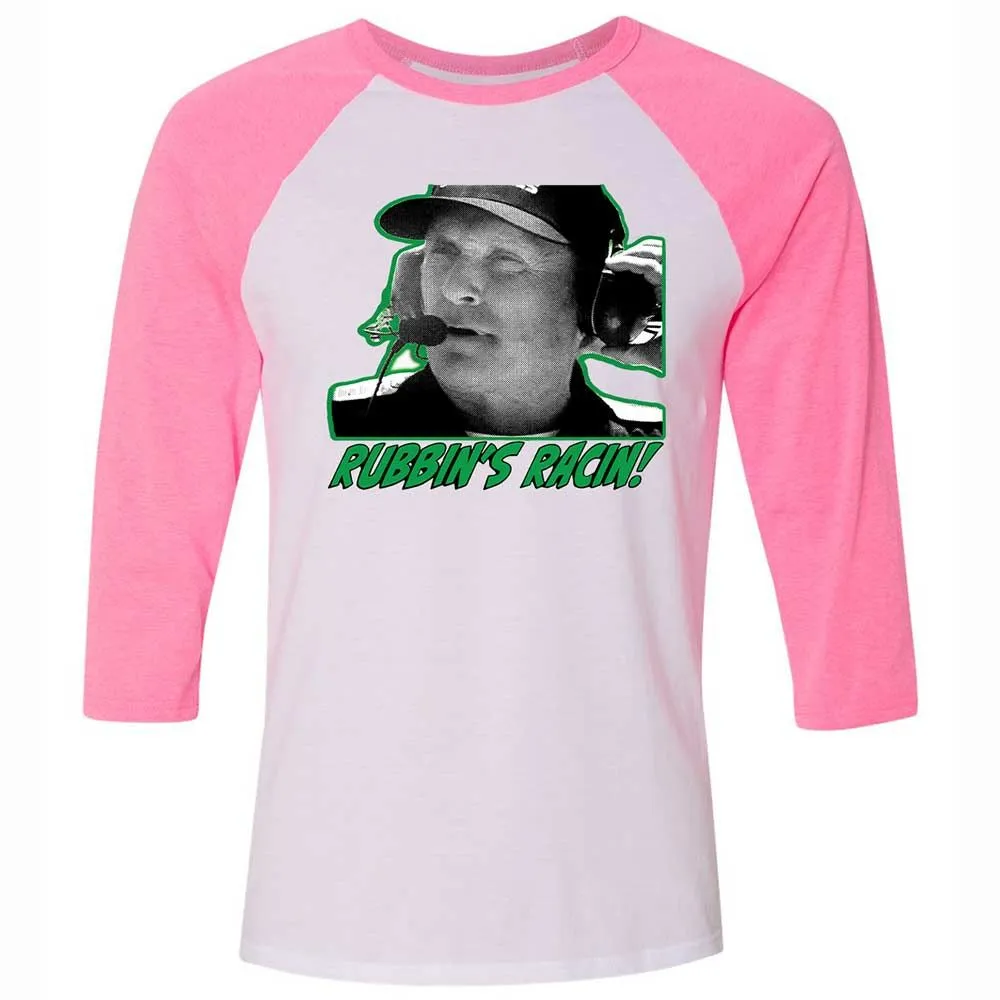 Rubbing is racing, son - White/Neon Pink - 12