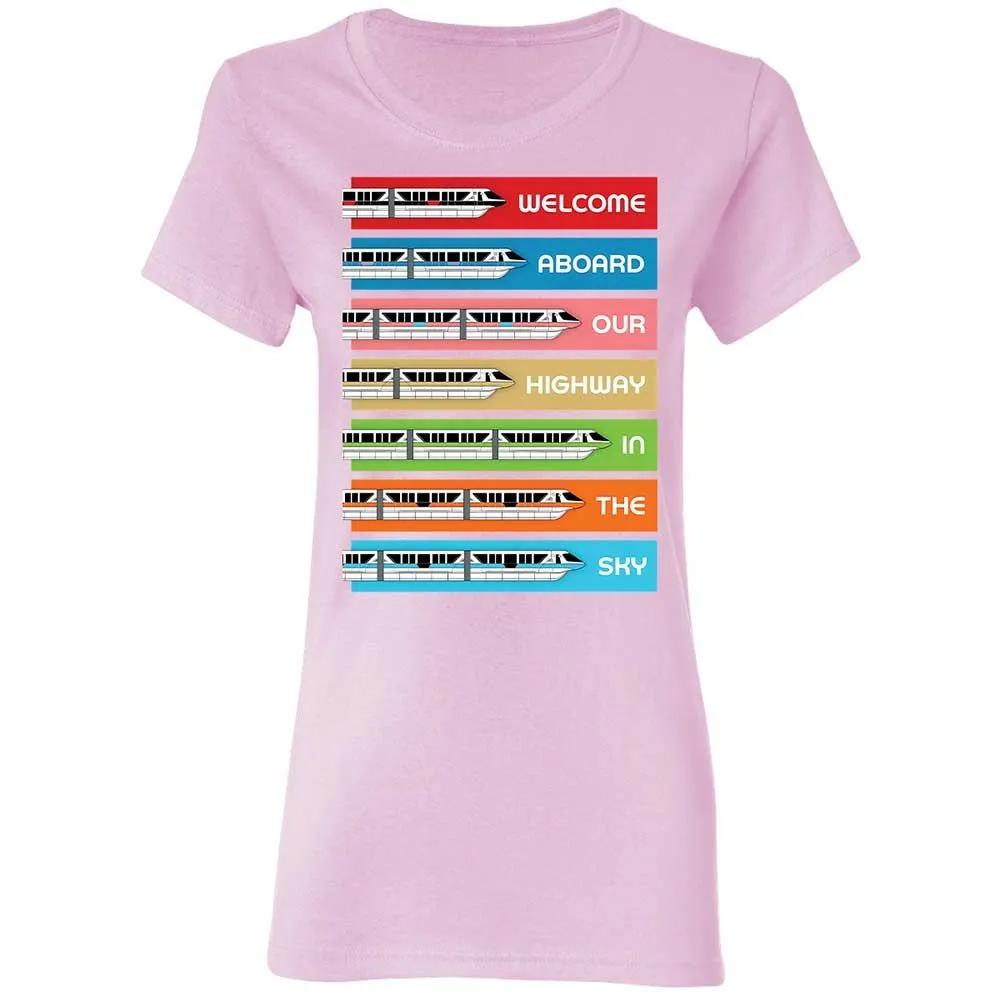 Women's T-Shirt - Black - Light Pink - 8
