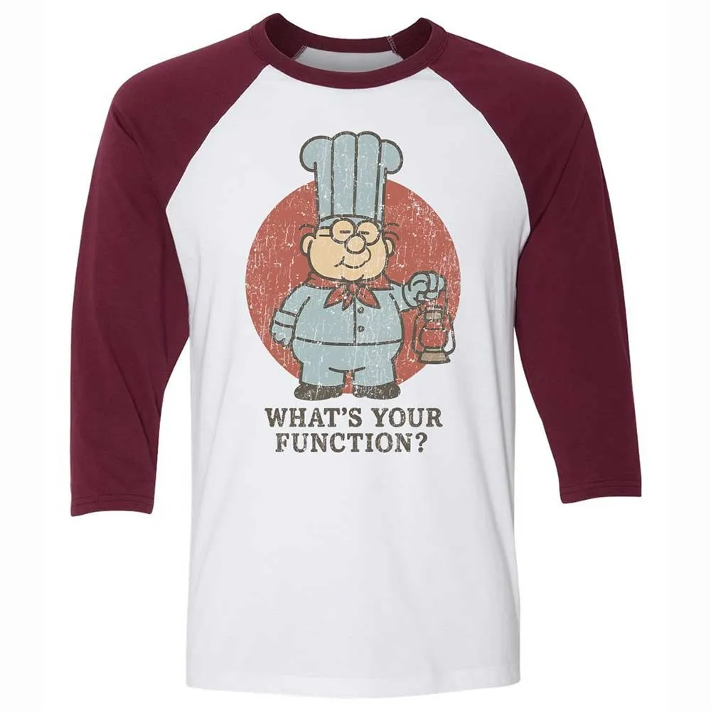 Unisex 3/4 Baseball Tee - ERGVP4WD - White/Maroon - 7