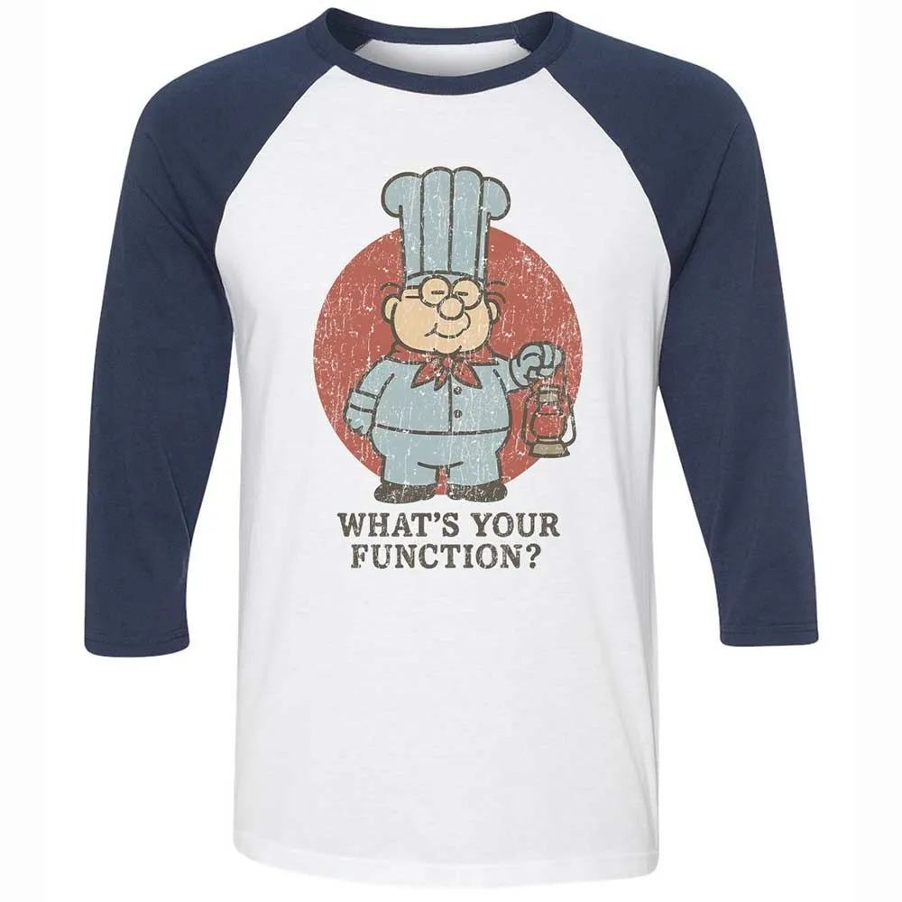 Unisex 3/4 Baseball Tee - ERGVP4WD - White/Navy - 8