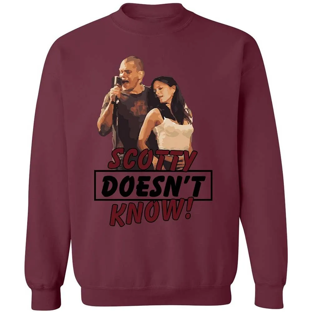He Doesn't Know - Maroon - 20