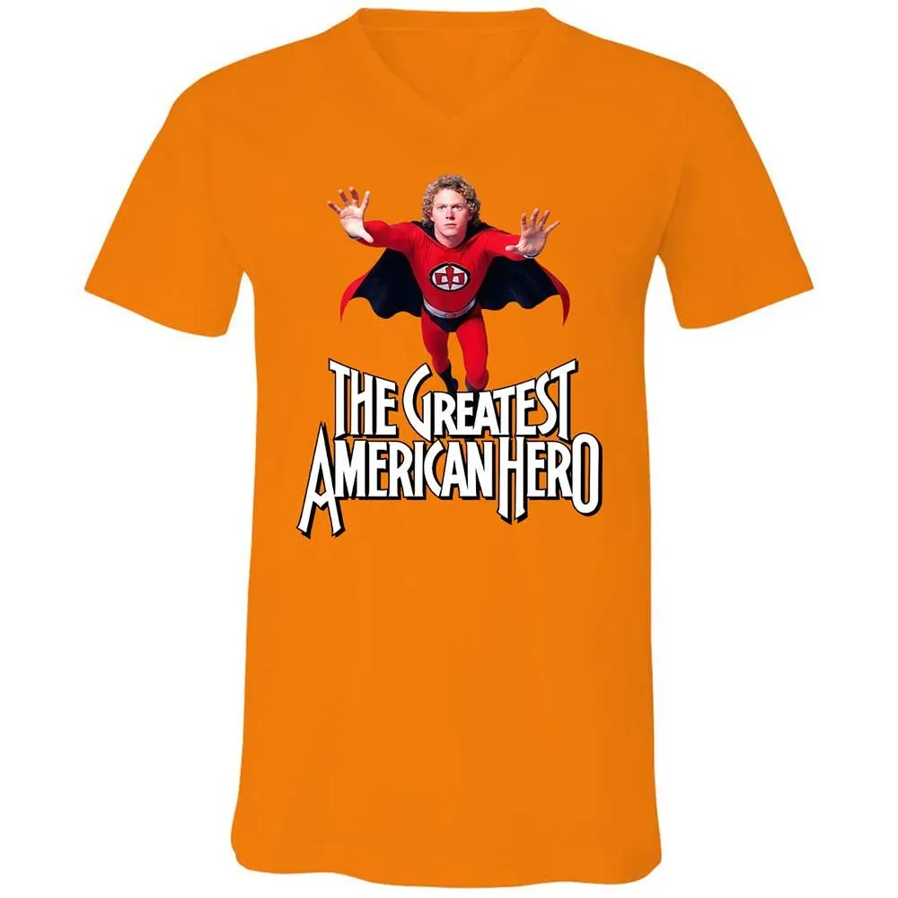 Unisex V-Neck T-Shirt - L5YUCNAU - Orange - 7