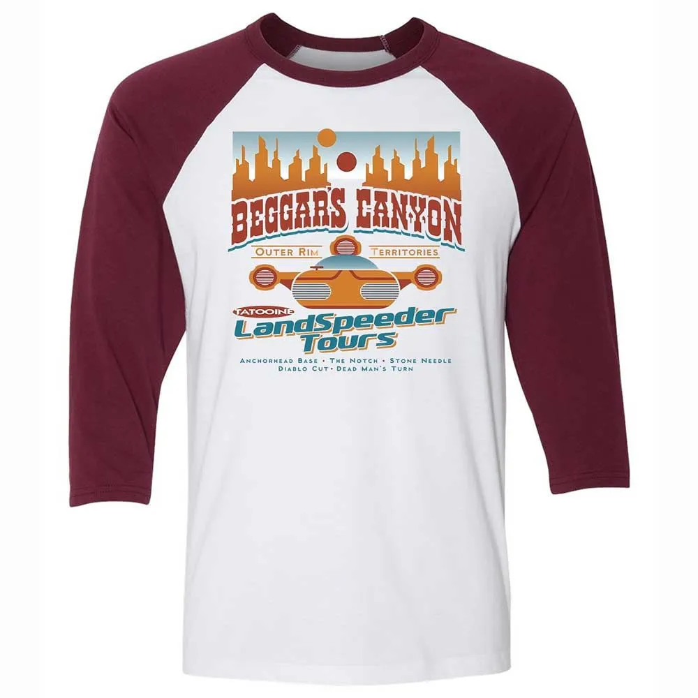 Unisex 3/4 Baseball Tee - RDATLYC8 - White/Maroon - 7