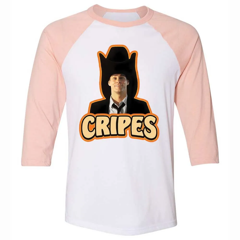 Unisex 3/4 Baseball Tee - DD8EUP13 - White/Heather Peach - 5